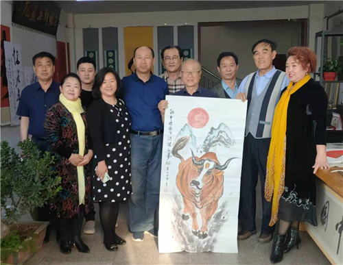 津唐两地书画家庆五一迎建党百年华诞书画交流