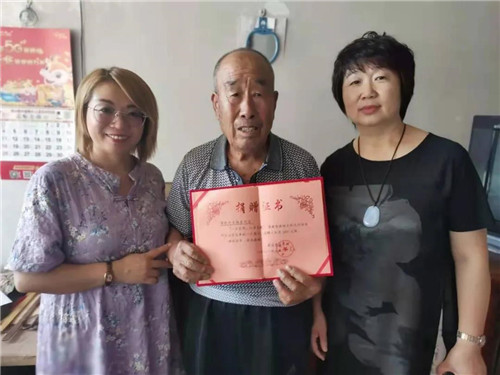 张家口蔚县：83岁老人心系国家 情暖灾区