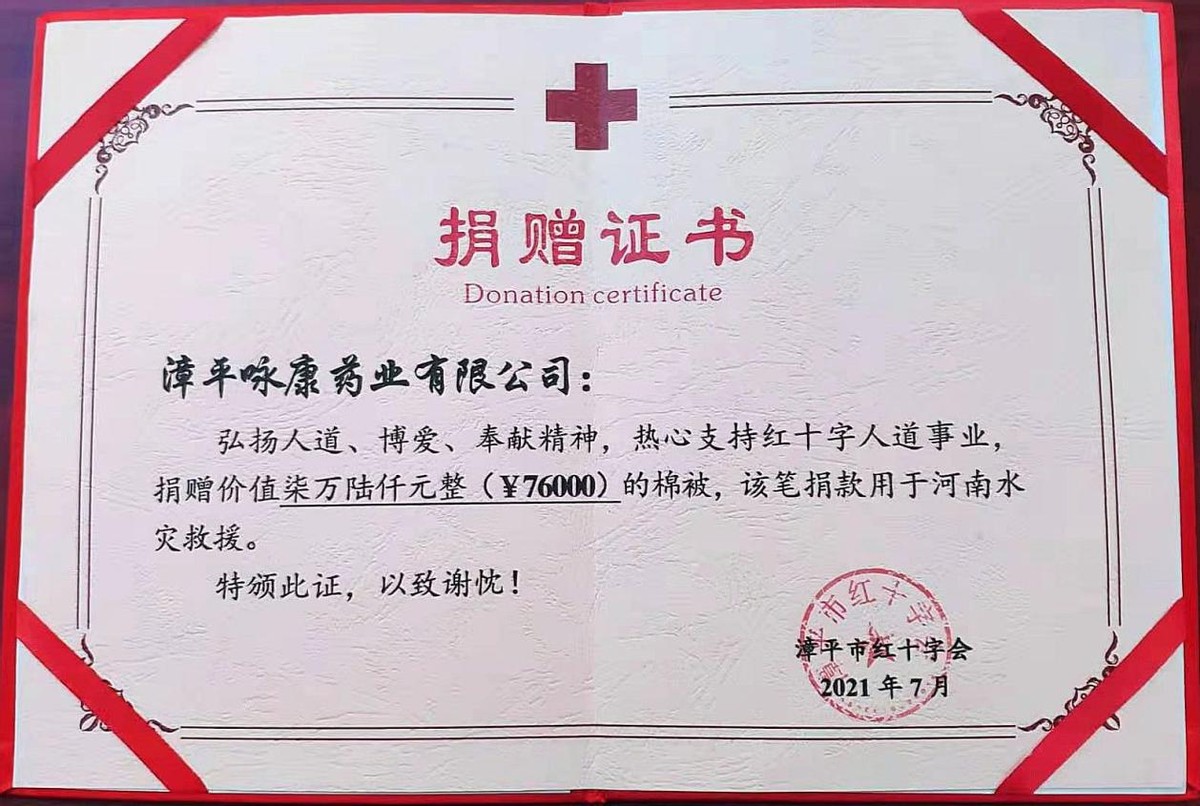 驰援河南灾区 记漳平咏康药业董事长林东海心系灾区事迹